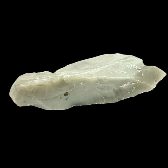 Farmhouse Gray Art Glass Cullet Glowing Uranium Manganese Slag Glass #5GX20 - Picture 6 of 7